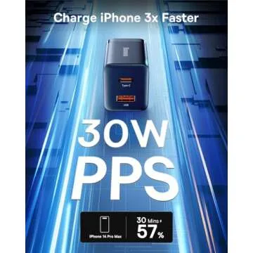 Baseus 30W Dual Port USB C PD Charger Block for iPhone, iPad & More Fast Charging