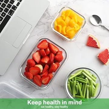 HOMBERKING 24pc Leak-Proof Glass Food Storage Containers