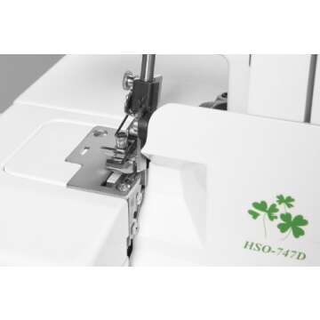 SiRUBA HSO-747D Overlock Sewing Machine: 2 Needle & 4 Thread for Professionals