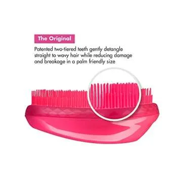 Tangle Teezer | The Original Detangling Hairbrush for Wet & Dry Hair | For All Hair Types | Sweet Pink