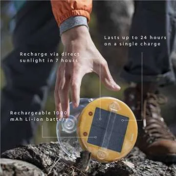 MPOWERD Luci Original: Solar Inflatable Camping Lantern, 65 Lumens, Clear Finish + Warm White LEDs, Lasts Up to 24 hrs, Waterproof, Camping, Backpacking, Travel, Power Outages, Emergencies