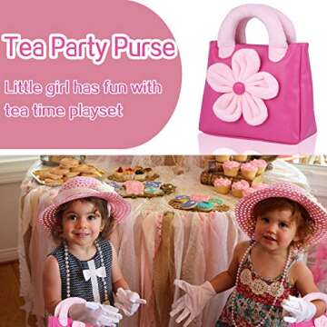 GINMIC Pretend Play Tea Party Set for Kids - Tin Tea Set
