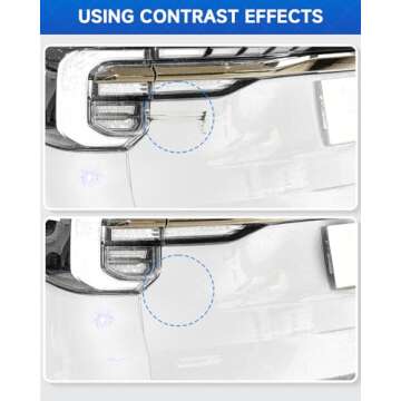 040 Super White/Ice Cap Touch Up Paint Compatible with Toyota Exact Match Touch Up Paint Car Scratch Repair