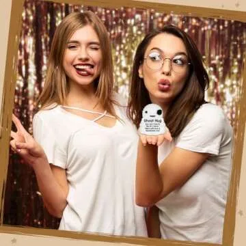 Belatelove Crochet Emotional Encouragement Ghost Hug, Filled with Love and Spookiness, Support Positive Birthday Gift for Friends, Family, and Loved Ones, Wife, Perfect for Christmas, Halloween