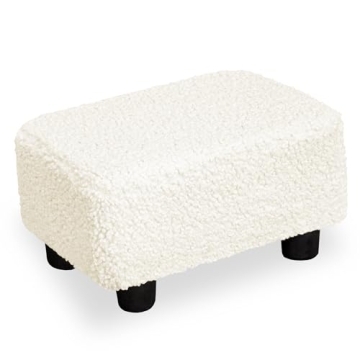 Stylish CAROLMADE Small Foot Stool Ottoman for Comfort