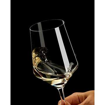 Red Wine Glasses Set of 6, Premium Crystal Wine Glasses Hand Blown, 15 oz,Thin Rim,Long Stem,Perfect...