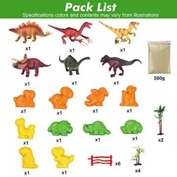 Dino Play Sand Set for Kids - Fun and Creative Activities