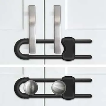 SPISPI Baby Proofing Cabinets - U-Shaped Child Locks 2 Pack
