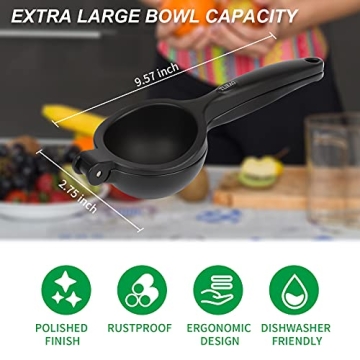 TLIEAO Lemon Squeezer - Ergonomic Manual Citrus Juicer