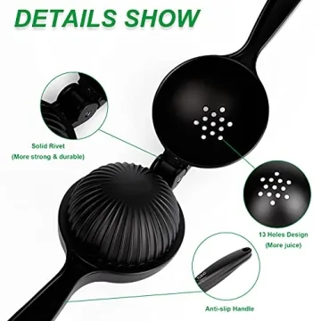 TLIEAO Lemon Squeezer - Ergonomic Manual Citrus Juicer