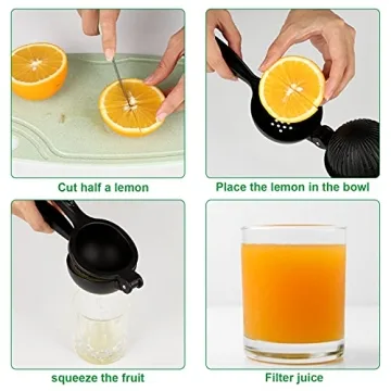 TLIEAO Lemon Squeezer - Ergonomic Manual Citrus Juicer