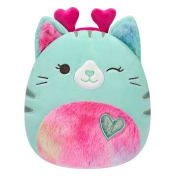 Squishmallows Original 8-Inch Finley and Corinna Valentine’s Day 2-Pack Plush - Ultrasoft Official Jazwares Plush