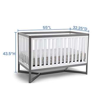 Delta Children Tribeca 4-in-1 Convertible Crib for Baby