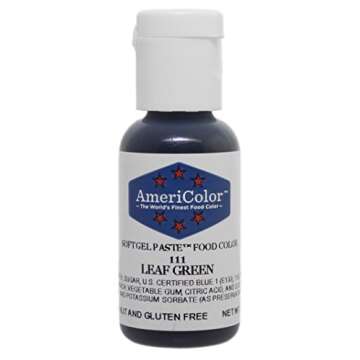 AmeriColor, Leaf Green, 75 Ounce Bottle, Soft Gel Paste Food Color