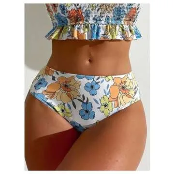 WDIRARA Women's Floral Print Tankini Swimwear - Stylish and Comfortable