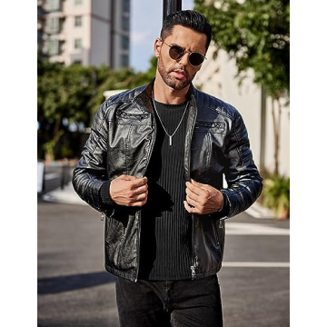 Ekouaer Men's Stylish Ribbed Thermal Pullover Sweater