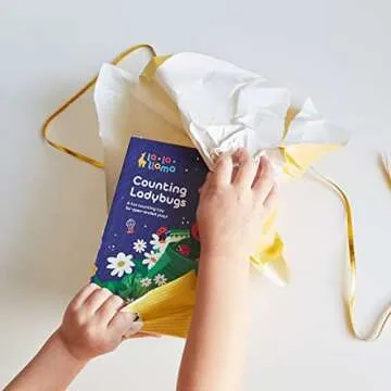 Counting Ladybugs - Montessori Wooden Counting Toy for Girls 3 4 5 Years Old - Fun Learning Gifts fo...