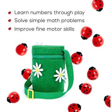 Montessori Ladybug Counting Toy for Toddlers - Fun & Educational