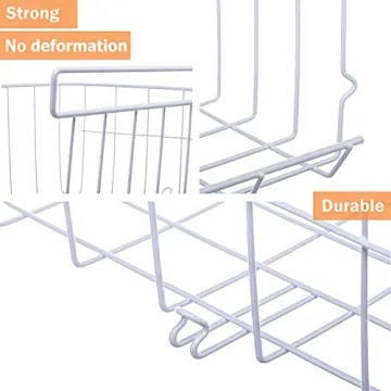 ASTOTSELL 2-Pack Under Shelf Storage Basket Organizer