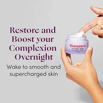 Womaness Overnight Magic Night Face Cream - Anti Aging Night Cream & Menopause Moisturizer - Hydrati...