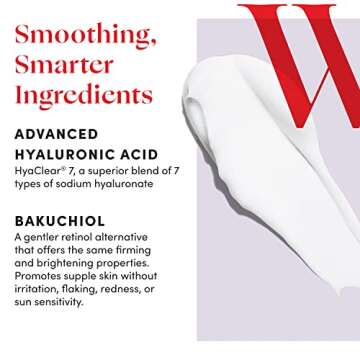 Womaness Overnight Magic Night Face Cream - Anti Aging Night Cream & Menopause Moisturizer - Hydrating Hyaluronic Acid Moisturizer & Bakuchiol Retinol Alternative for Fine Lines & Wrinkles (1.7oz)