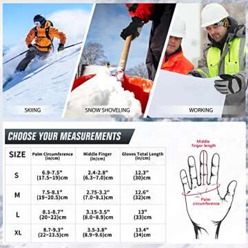 WOLFILIST Ski Gloves Waterproof Windproof - 3M Thinsulate Insulated Warm Snow Gloves, Snowboard Gloves with Zipper Pocket, Touchscreen Winter Gloves for Men Women (Pink,Medium)