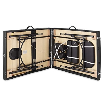 Saloniture Professional Tri-Fold Massage Table with Case