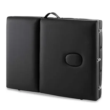 Saloniture Professional Tri-Fold Massage Table with Case