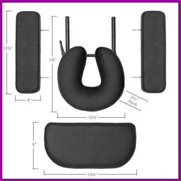 Saloniture Professional Tri-Fold Massage Table with Case