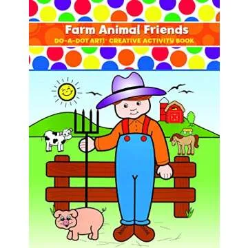 Farm Animal Friends Creative Activity Coloring Book - Fun Learning for Kids