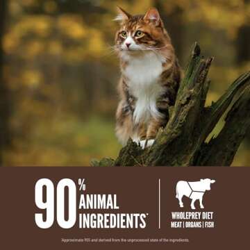 ORIJEN Regional RED Dry Cat Food, Grain Free Cat Food for All Life Stages, with WholePrey Ingredients, 4lb