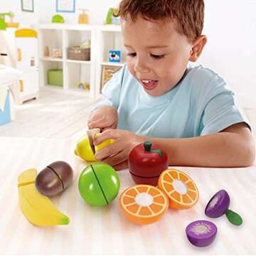 Airlab Wooden Fruits & Vegetables Play Set for Kids