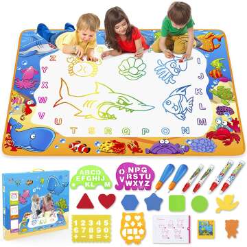 Magic Water Doodle Mat for Kids Age 2-7