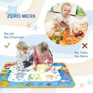 Magic Water Doodle Mat for Kids Age 2-7