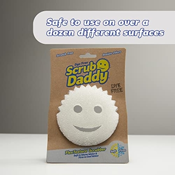 Scrub Daddy Dye Free FlexTexture Sponge for Cleaning