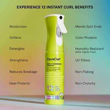 DevaCurl Mist of Wonders Leave In Multi-Benefit Curl Spray, 10 oz