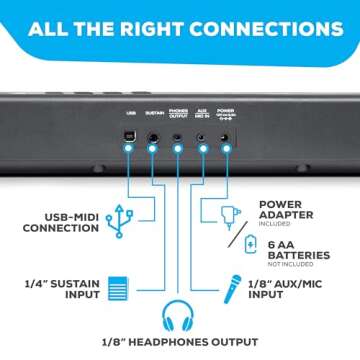 Alesis 88 Key Keyboard Piano for Beginners with Lessons