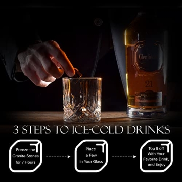 Elegant Whiskey Glass & Stones Set for All Occasions