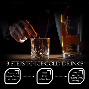 Elegant Whiskey Glass & Stones Set for All Occasions