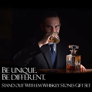 Elegant Whiskey Glass & Stones Set for All Occasions