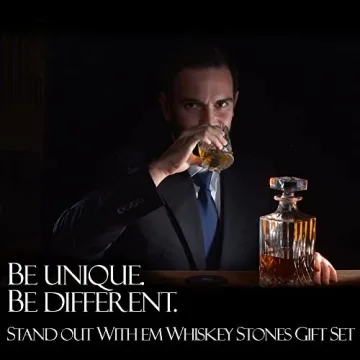 Elegant Whiskey Glass & Stones Set for All Occasions