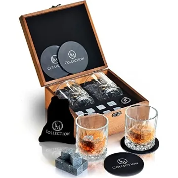 Elegant Whiskey Glass & Stones Set for All Occasions