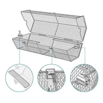 Skyflame Round Tumble Rotisserie Grill Basket for Perfect BBQ