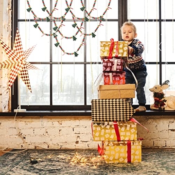 Glaciart Christmas Tree Felt Ball Garland - 7 Feet of Joyful Decor