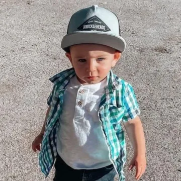 Trendy Knuckleheads Toddler Sun Hat with Adjustable Fit