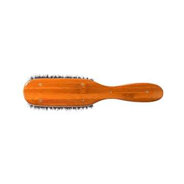 Bass Brushes Semi Oval Boar Wood Brush, 1 EA