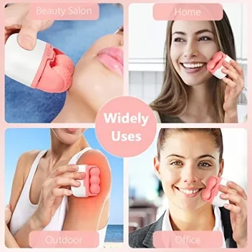 Ice Roller for Face & Eye Puffiness Relief - 2 in 1 Massager