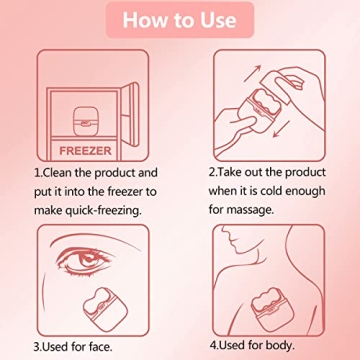 Ice Roller for Face & Eye Puffiness Relief - 2 in 1 Massager