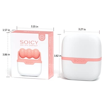 Ice Roller for Face & Eye Puffiness Relief - 2 in 1 Massager