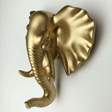 Set of 3 Adorable Animal Head Wall Hooks - Fun and Functional Home Decor